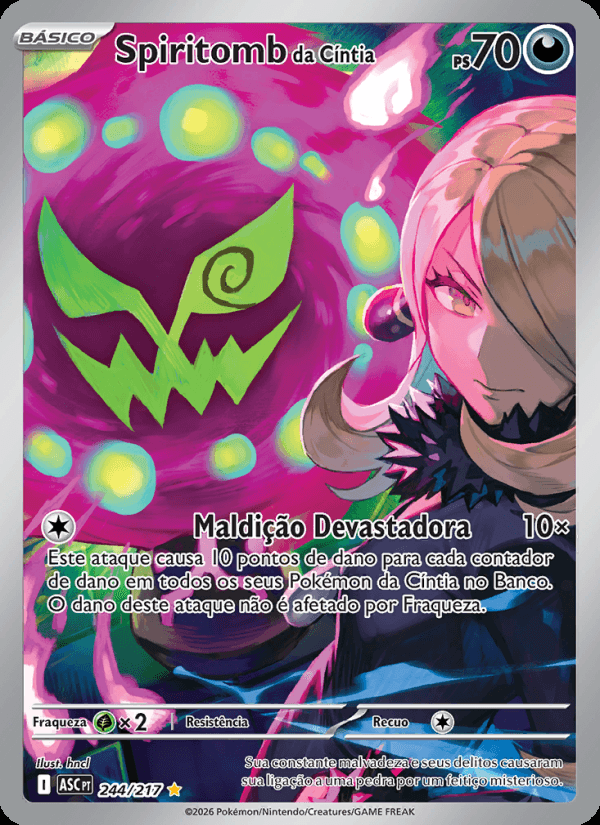 Spiritomb da Cíntia, número 244