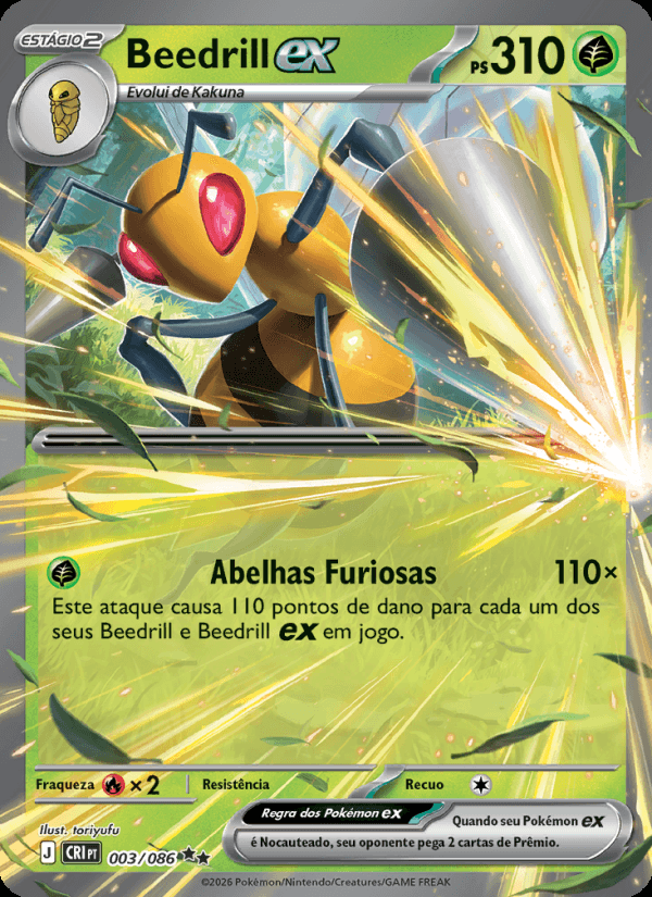 Beedrill ex, número 003