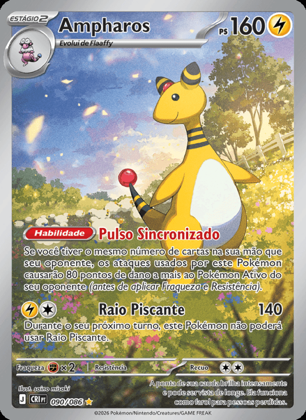Ampharos, número 090